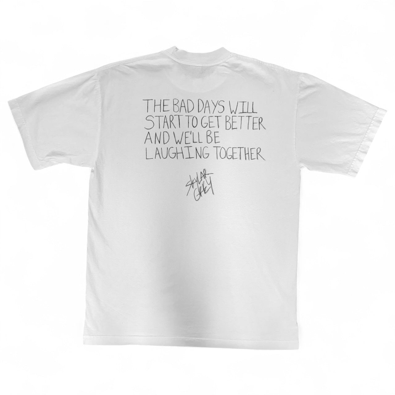 1/1 Handwritten Lyric Tee (Drop 3.0) : "Temporary" #3 "The Bad Days"