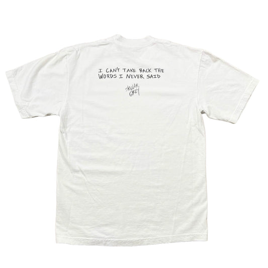 1/1 Handwritten Lyric Tee (Drop 1.0): "Words"