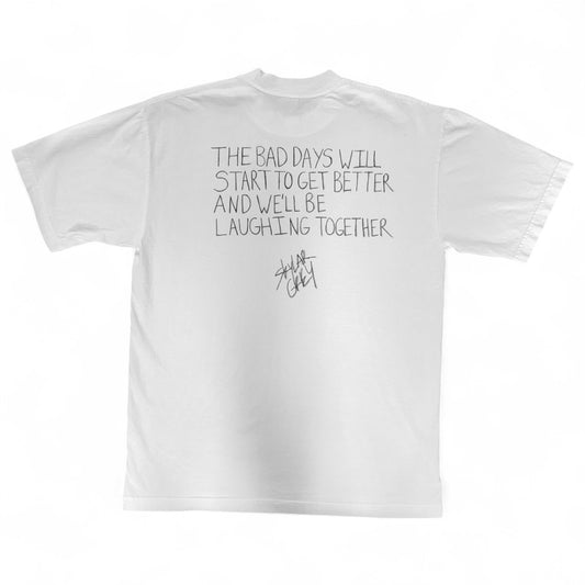 1/1 Handwritten Lyric Tee (Drop 3.0) : "Temporary" #3 "The Bad Days"