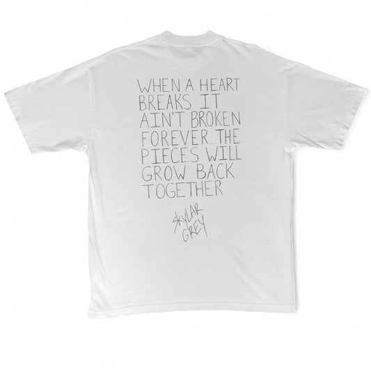 1/1 Handwritten Lyric Tee (Drop 3.0) : "Temporary" #4 "Ain't Broken Forever"