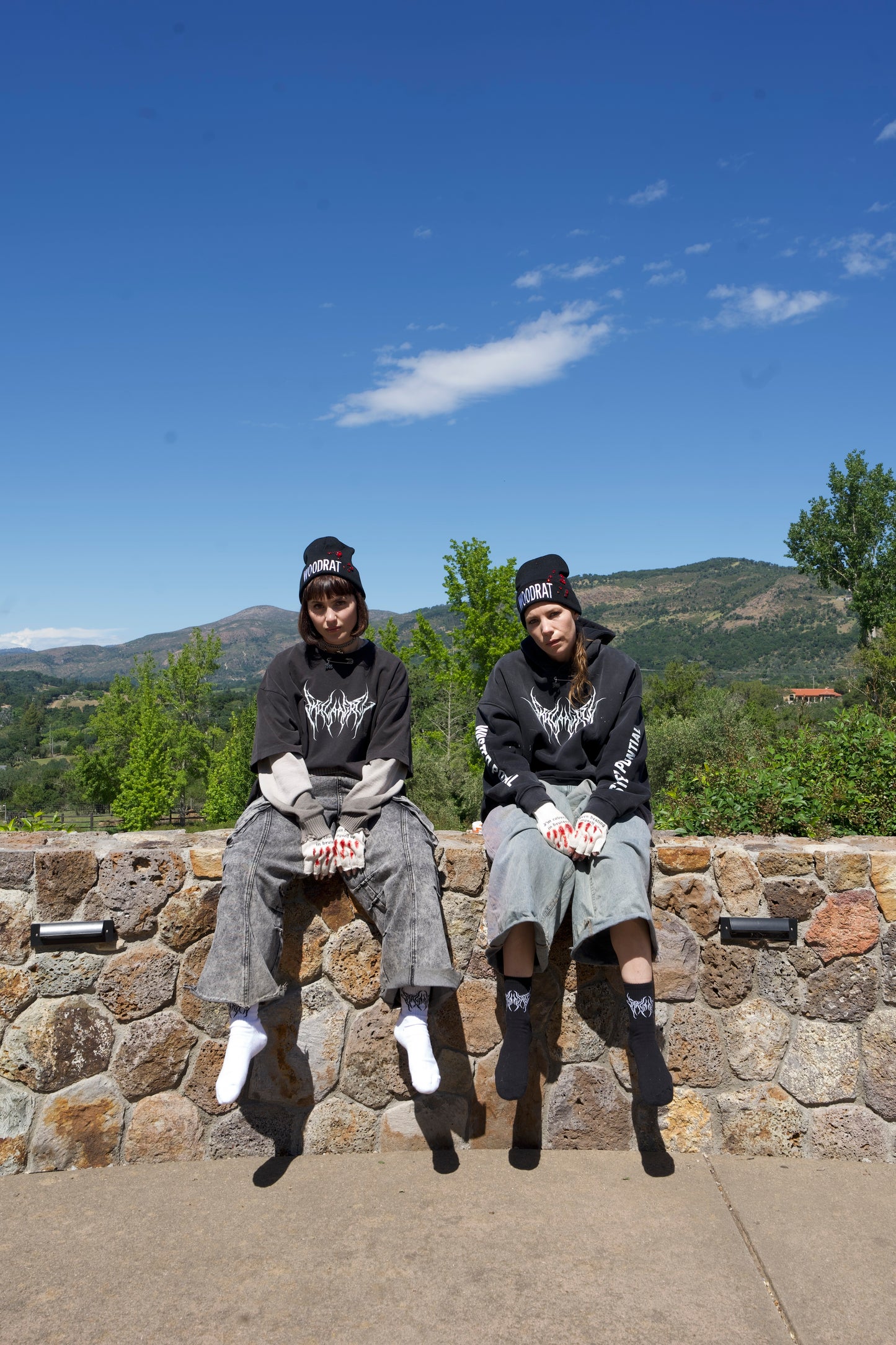 B44-V-SG: DROP 4 – Pink Bejeweled WOODRAT Beanie