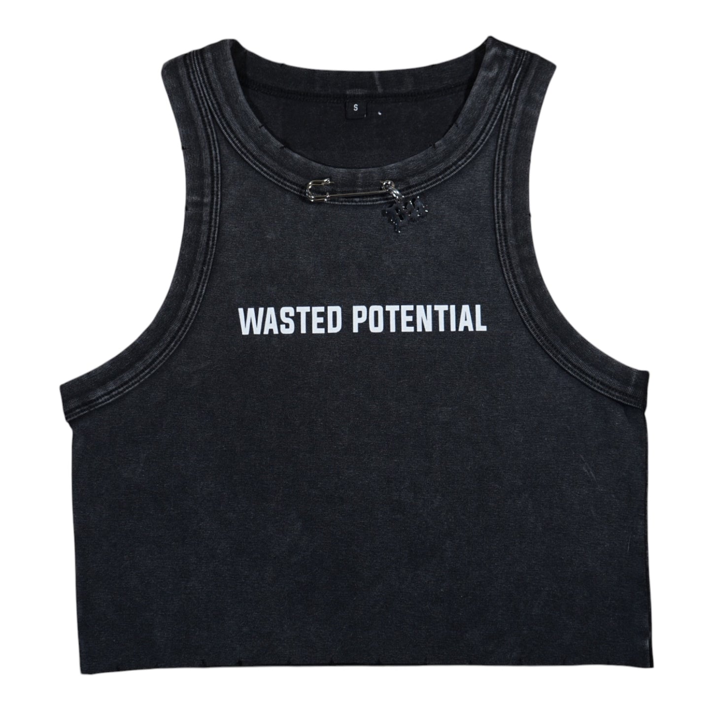 B44-V-SG: DROP 3 – WASTED POTENTIAL Crop Top