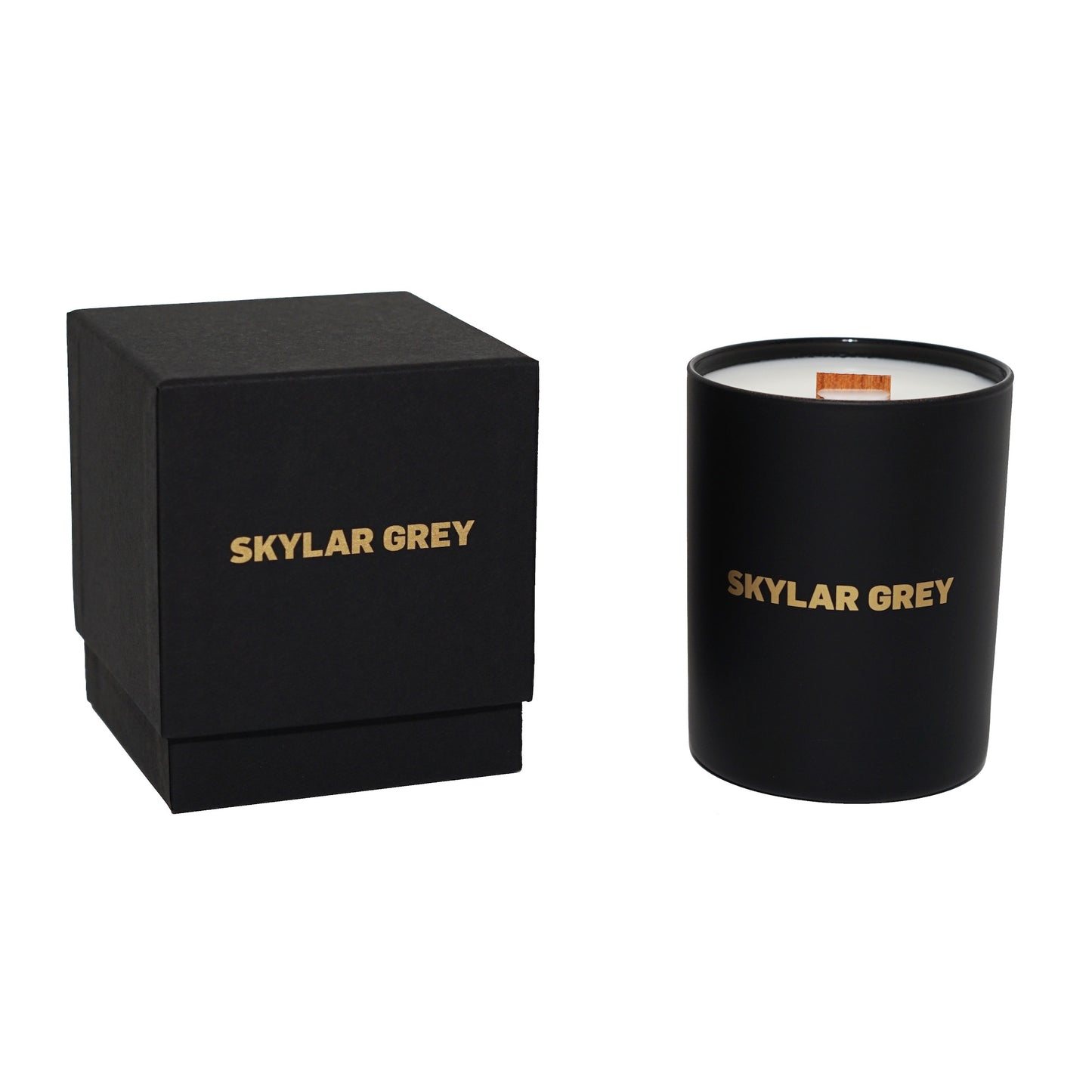 Skylar Grey Luxury Wood Wick Candle